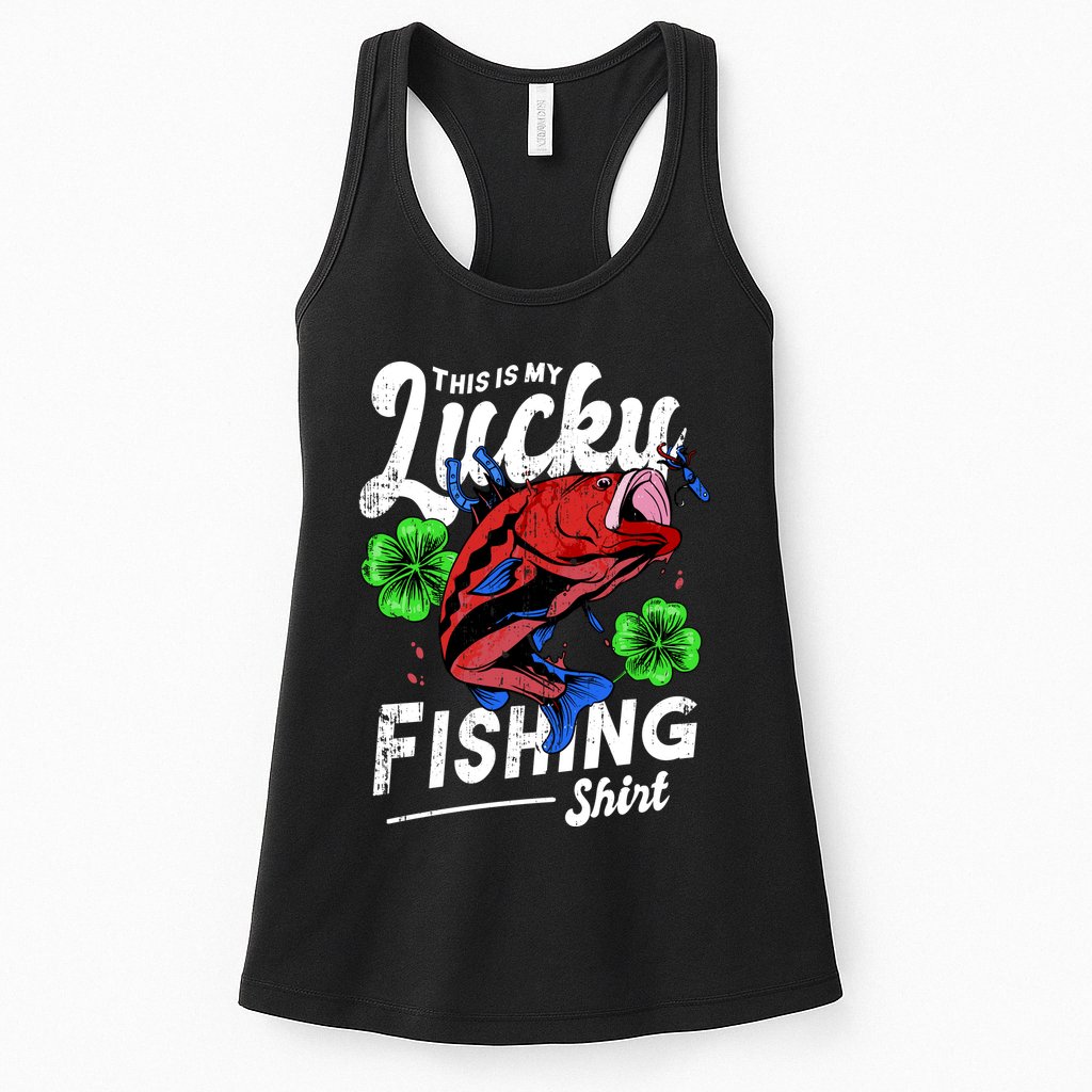This Is My Lucky Fishing Shirt Womens Tank Top