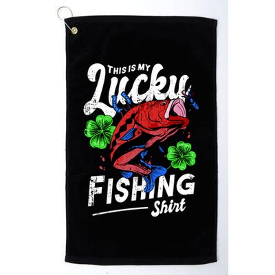 This Is My Lucky Fishing Shirt Golf Towel