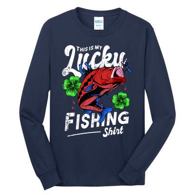 This Is My Lucky Fishing Shirt Tall Long Sleeve T-Shirt