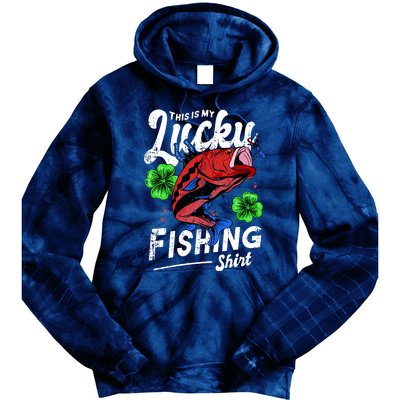 This Is My Lucky Fishing Shirt Tie Dye Hoodie