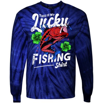 This Is My Lucky Fishing Shirt Tie-Dye Long Sleeve Shirt