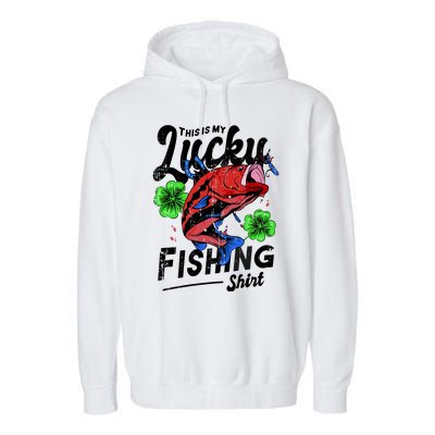 This Is My Lucky Fishing Shirt Garment-Dyed Fleece Hoodie