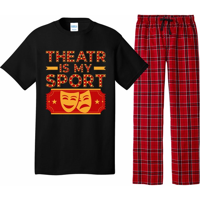 Theater Is My Sport Broadway Drama Acting Lovers Novelty Pajama Set