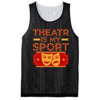 Theater Is My Sport Broadway Drama Acting Lovers Novelty Mesh Reversible Basketball Jersey Tank