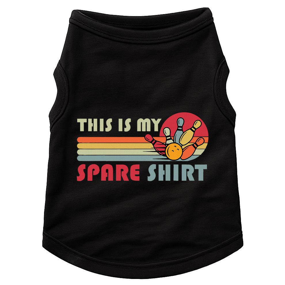 This Is My Spare Bowling Bowler Doggie Tank
