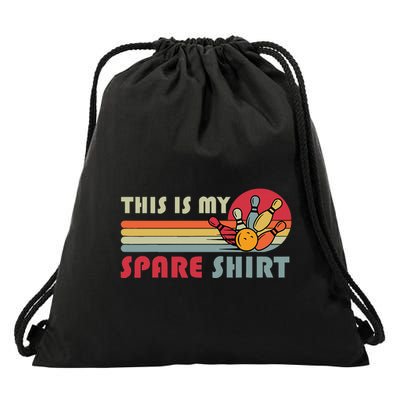 This Is My Spare Bowling Bowler Drawstring Bag