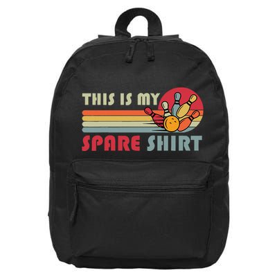 This Is My Spare Bowling Bowler 16 in Basic Backpack