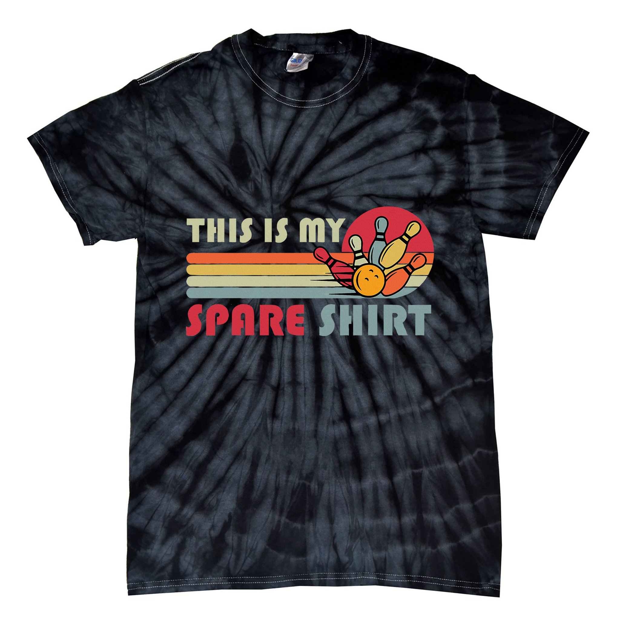 This Is My Spare Bowling Bowler Tie-Dye T-Shirt