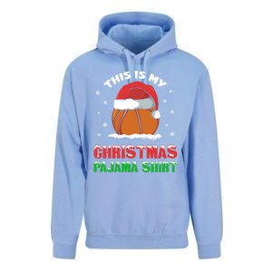 This Is My Christmas Pajama Funny Cute Basketball Santa Gift Unisex Surf Hoodie