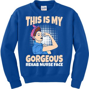 This Is My Gorgeous Rehab Nurse Face Gift Kids Sweatshirt