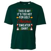 This Is My It's Too Hot For Ugly Christmas Sweater Shirt Cooling Performance Crew T-Shirt