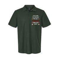 This Is My It's Too Hot For Ugly Christmas Sweater Shirt Softstyle Adult Sport Polo