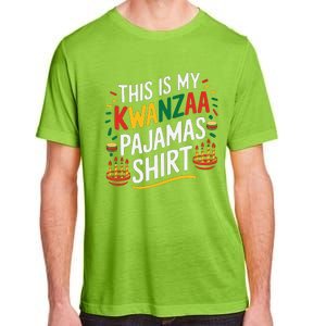 This Is My Kwanzaa Pajamas Kinara Funny African American Adult ChromaSoft Performance T-Shirt