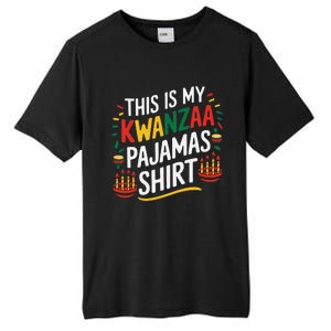 This Is My Kwanzaa Pajamas Kinara Funny African American Tall Fusion ChromaSoft Performance T-Shirt