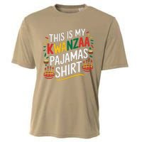 This Is My Kwanzaa Pajamas Kinara Funny African American Cooling Performance Crew T-Shirt