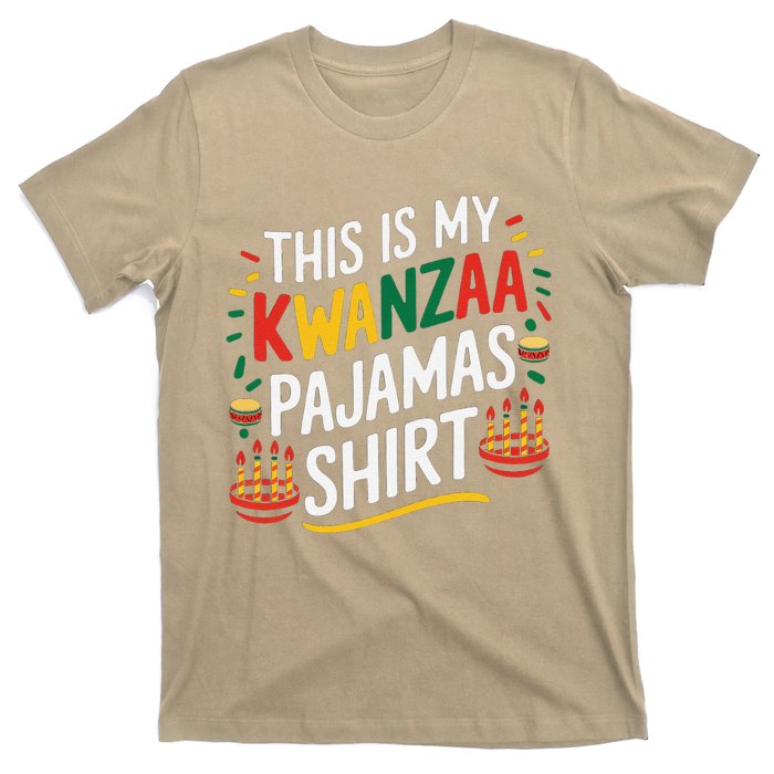 This Is My Kwanzaa Pajamas Kinara Funny African American T-Shirt