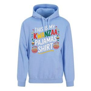 This Is My Kwanzaa Pajamas Kinara Funny African American Unisex Surf Hoodie