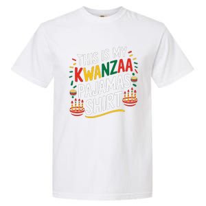 This Is My Kwanzaa Pajamas Kinara Funny African American Garment-Dyed Heavyweight T-Shirt