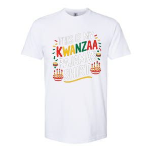 This Is My Kwanzaa Pajamas Kinara Funny African American Softstyle CVC T-Shirt