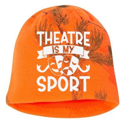 Theatre Is My Sport Musical Theater Broadway NerdS Novelty Kati - Camo Knit Beanie