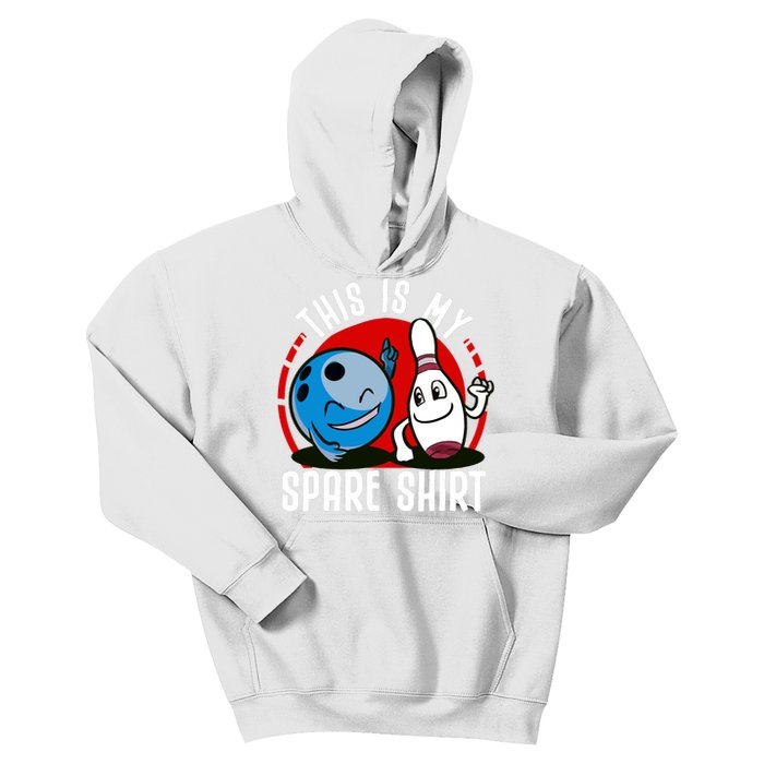 This Is My Spare Bowling Alley Gutter Pins Bowling Kids Hoodie