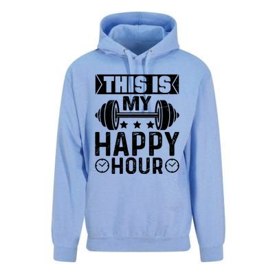 This Is My Happy Hour Gym Lovers Fitness Workout Costume Gift Unisex Surf Hoodie