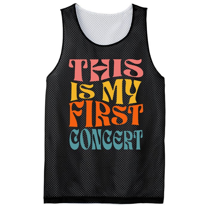 This Is My First Concert Mesh Reversible Basketball Jersey Tank