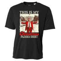 This Is My Christmas Pajamas Christmas Santa Trump Xmas Cooling Performance Crew T-Shirt