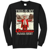 This Is My Christmas Pajamas Christmas Santa Trump Xmas Sweatshirt