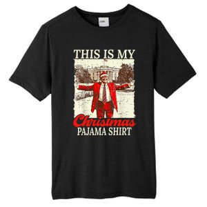 This Is My Christmas Pajamas Christmas Santa Trump Xmas Tall Fusion ChromaSoft Performance T-Shirt