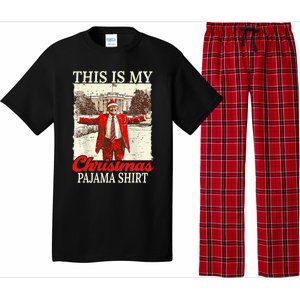 This Is My Christmas Pajamas Christmas Santa Trump Xmas Pajama Set