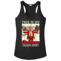 This Is My Christmas Pajamas Christmas Santa Trump Xmas Ladies PosiCharge Competitor Racerback Tank