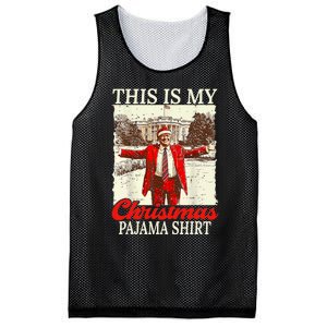 This Is My Christmas Pajamas Christmas Santa Trump Xmas Mesh Reversible Basketball Jersey Tank