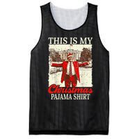 This Is My Christmas Pajamas Christmas Santa Trump Xmas Mesh Reversible Basketball Jersey Tank