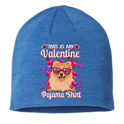 This Is My Valentine Pajama Gift Pomeranian Lovers Gift Sustainable Beanie