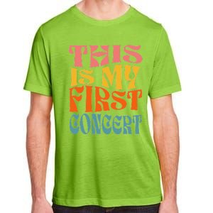 This Is My First Concert Music Event Retro Groovy Adult ChromaSoft Performance T-Shirt