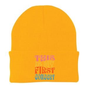 This Is My First Concert Music Event Retro Groovy Knit Cap Winter Beanie