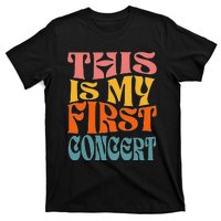 This Is My First Concert Music Event Retro Groovy T-Shirt