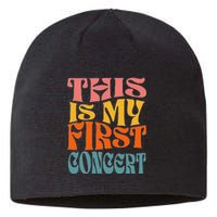 This Is My First Concert Music Event Retro Groovy Sustainable Beanie