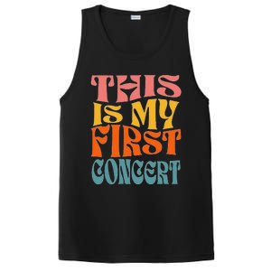 This Is My First Concert Music Event Retro Groovy PosiCharge Competitor Tank