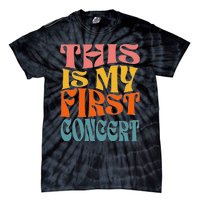 This Is My First Concert Music Event Retro Groovy Tie-Dye T-Shirt