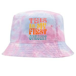 This Is My First Concert Music Event Retro Groovy Tie-Dyed Bucket Hat