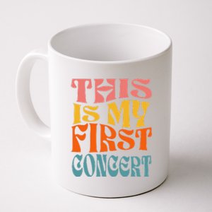 This Is My First Concert Music Event Retro Groovy Coffee Mug