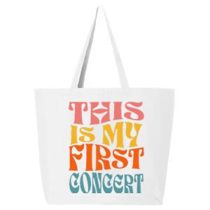 This Is My First Concert Music Event Retro Groovy 25L Jumbo Tote