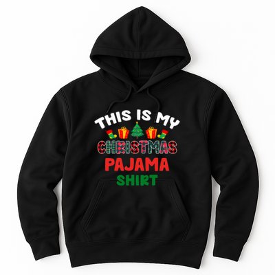 This Is My Christmas Pajama Xmas Matching Women Pjs Hoodie