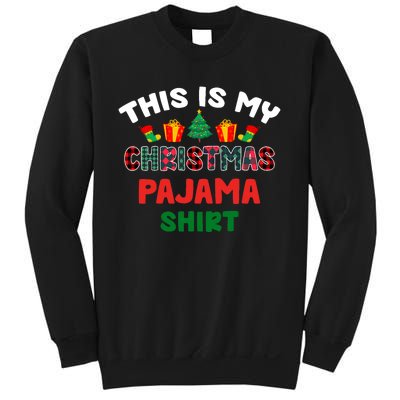 This Is My Christmas Pajama Xmas Matching Women Pjs Sweatshirt