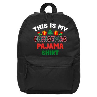 This Is My Christmas Pajama Xmas Matching Women Pjs 16 in Basic Backpack