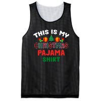 This Is My Christmas Pajama Xmas Matching Women Pjs Mesh Reversible Basketball Jersey Tank