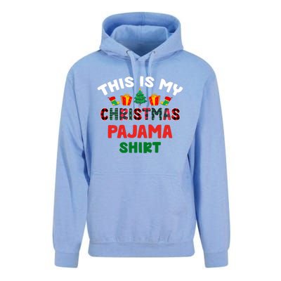 This Is My Christmas Pajama Xmas Matching Women Pjs Unisex Surf Hoodie