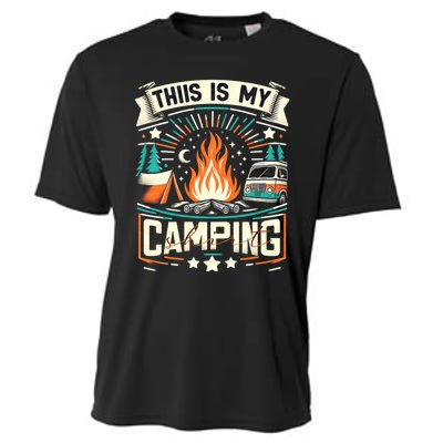 This Is My Camping Funny Camper Hiker Camping Lovers Cooling Performance Crew T-Shirt